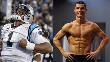 Cristiano Ronaldo y Cam Newton, dos genios del deporte a los que les falta una pizca de naturalidad.