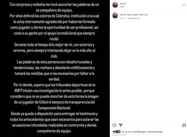 “Me están ensuciando”: Ríos le respondió a Escalante y agrandó la polémica en Cobreloa