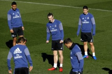 Bale, Casemiro y James Rodríguez.