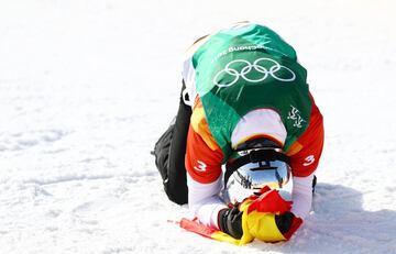 Regino Hernández celebra la medalla de bronce. 