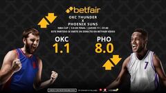 Oklahoma City Thunder vs. Phoenix Suns: horario, dónde ver, pronósticos y cuadro