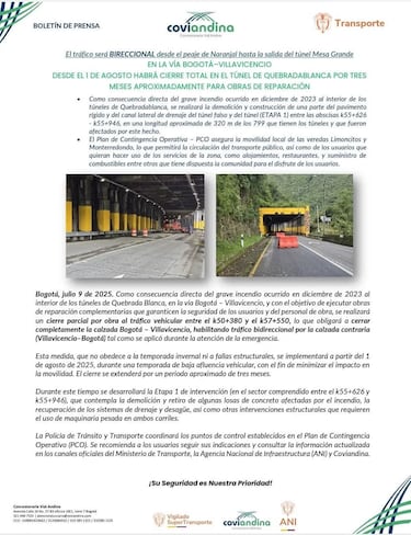 La Vía al Llano permanecerá cerrada por tres meses: estas son las mejores alternativas para los conductores