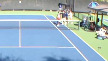 Esperpento en Las Vegas: dos tenistas se van a saludar y se monta un lío bochornoso