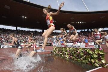 Diana Martín, la madrileña (de Móstoles) que entrena Antonio Serrano, firmó la quinta medalla española en el Europeo de Zúrich, al atrapar el bronce en 3.000 obstáculos con su mejor marca personal: 9:30.70. En 9:29.43,