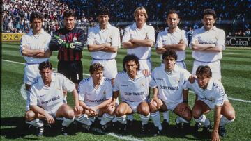 The Spanish Connection: Celaya of the Mexican League 1996-1997.
Previously unseen photos of the Mexican team, Celaya, who managed to team up three of Real Madrid´s greatest players from the 1980´s, Emilio Butragueno, Hugo Sanchez and Miguel Gonzalez Michel, before they retired from top class football.
In the photo MICHEL, EMILIO BUTRAGUENO Y HUGO SANCHEZ who all played with Real Madrid between 1982-1996