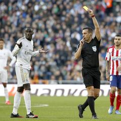 Mendy, con cuatro amarillas,
en riesgo de perderse el Clásico