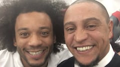 Marcelo: el gesto de Roberto Carlos con &eacute;l en su primera Navidad en Madrid. Foto: Instagram