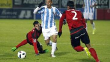 El Mirandés desarbola a un Málaga sin plan ni fe