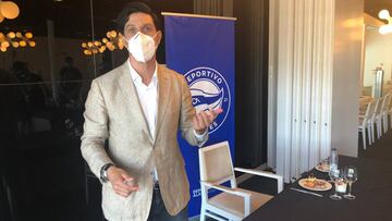 Sergio Fernández, en un acto con el Alavés.