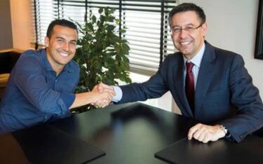 Pedro held talks with Barcelona president over Camp Nou return