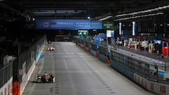 Vergne con el Techeetah en el particular circuito de Londres.