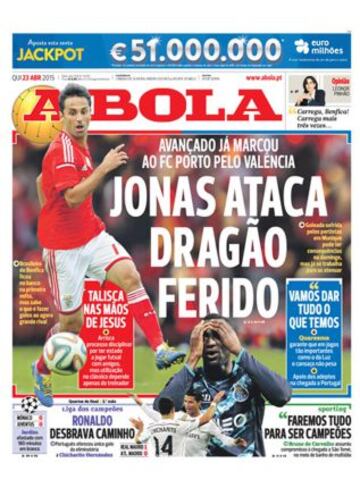 Portadas de la prensa deportiva