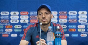 Rueda de prensa de David Silva. 