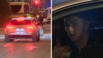 Cristiano se saltó el semáforo...¡con la policía adelante!