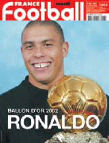 Two years after Figo, Real Madrid had their fourth Ballon d'Or winner: Ronaldo was nominated for the award in 2002, after having won it previously while at Inter Milan in 1997. 