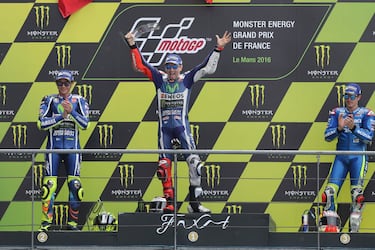 Jorge Lorenzo es el piloto que más victorias ha conseguido en la categoría reina en el Gran Premio de Francia, con un total de cinco en 2009, 2010, 2012, 2015 y 2016, y en 250cc en 2007.