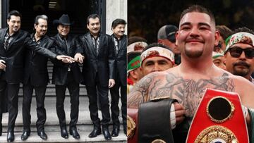 El grupo mexicano de música norteña se enteró que Andy Ruiz es su fanático, por lo que decidieron otorgarle un nuevo título al campeón del mundo de los pesados.