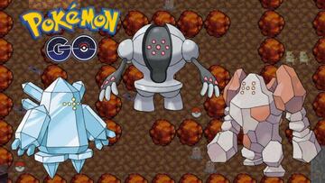 egresan los Titanes Legendarios: Regirock, Regice y Registeel.