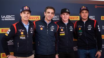 2023 FIA World Rally Championship Round 1,
Rallye Monte-Carlo 2023, 19-22 January 2023
Thierry Neuville, Esapekka Lappi, Dani Sordo, Cyril Abiteboul, Portrait during Rallye Monte-Carlo 2023
Photographer: Romain Thuillier
Worldwide copyright: Hyundai Motorsport GmbH