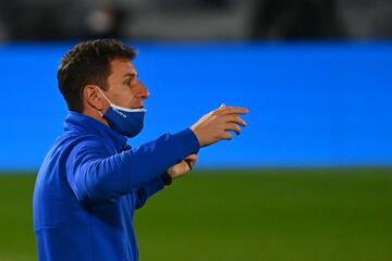 Patricio Moreno Ruiz, segundo entrenador del Getafe, sustiuy¨® al sancionado Jos¨¦ Bordalas.