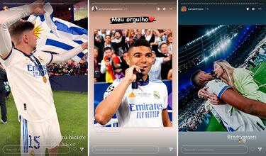 Las reacciones de las mujeres de los futbolistas del Real Madrid tras otra noche histórica