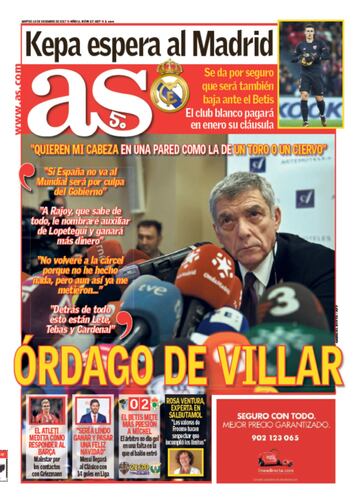 Las portadas de AS de diciembre