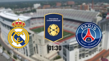 Real Madrid vs PSG en directo online, partido de la International Champions Cup .