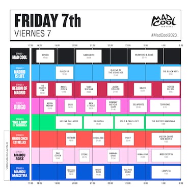 Mad Cool 2023 | Fechas, horarios, cartelera de artistas y programacin del festival en Madrid
