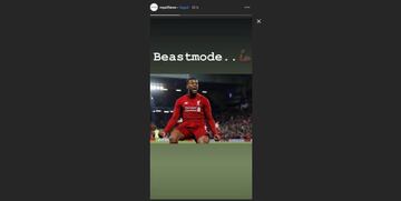 Royston Drenthe celebró en Instagram la gran actuación de su primo Georginio Wijnaldum en la remontada del Liverpool ante el Barça en Anfield.