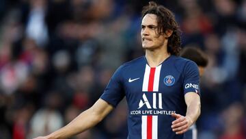 Cavani, con el PSG. El Atl&eacute;tico y el Inter le vigilan.