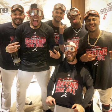 Los Braves son campeones del Este de la Liga Nacional.