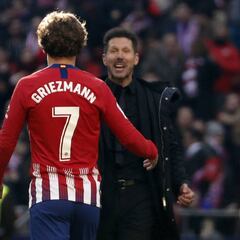 El Atlético pasó las cinco veces que tuvo un 1-1 en Copa y Europa