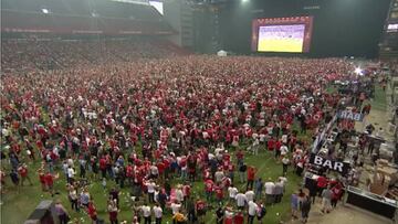 Impresiona más que Islandia: 30.000 daneses celebrando su gol