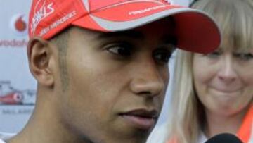 <b>CONFIADO.</b> El piloto británico asegura que no va a cometer el mismo error que en Bahrein en el GP de España.