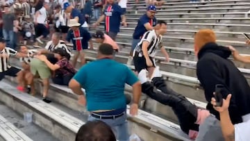 Bochorno hist¨®rico en las gradas del Mundial: brutal pelea entre ultras de PSG y Botafogo
