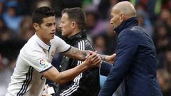Zidane: "Yo no quería que James saliera del Real Madrid"