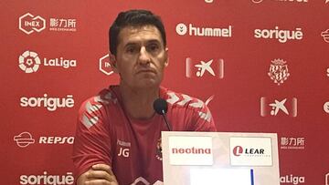 Gordillo en rueda de prensa. 