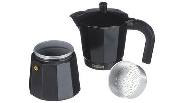 Esta cafetera italiana Monix de 12 tazas elabora un espresso intenso