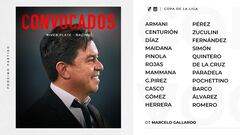 Sin Martínez ni Palavecino, Gallardo piensa en Racing