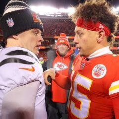 What did Patrick Mahomes and Joe Burrow say to each other after the AFC Championship Game?