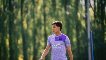 Gattoni, con el Anderlecht.