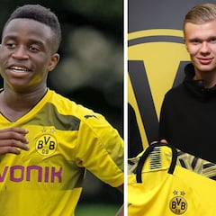 El Dortmund tiene la delantera del futuro: Haaland y Moukoko