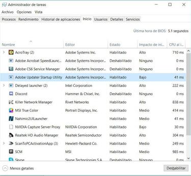 Acelera el arranque de Windows 10 con este truco