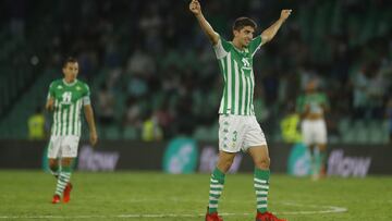 Edgar, ante el Getafe.