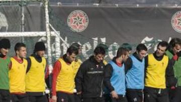 <b>GRUPO. </b>Los jugadores del Celta coinciden en criticar el nuevo formato de ascenso en Segunda.