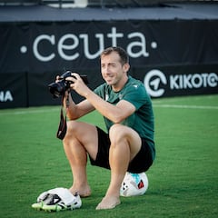 Rubén Díez retrata el buen momento del Ceuta ante un Mirandés con Eto’o al rescate