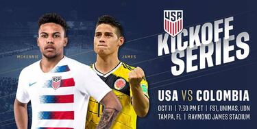 Confirmado el amistoso de Colombia ante Estados Unidos