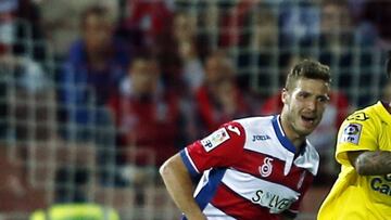 Ruben Pérez durante el partido ante Las Palmas