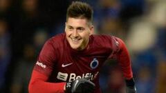 Nicolás Castillo fue reemplazado en nueva goleada del Brujas