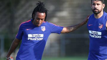 Gelson con Diego Costa y Lemar.
